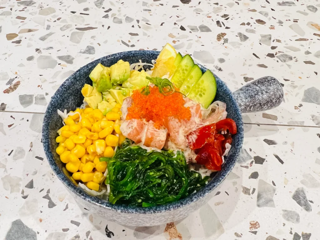 Raw Salmon Poke Bowl