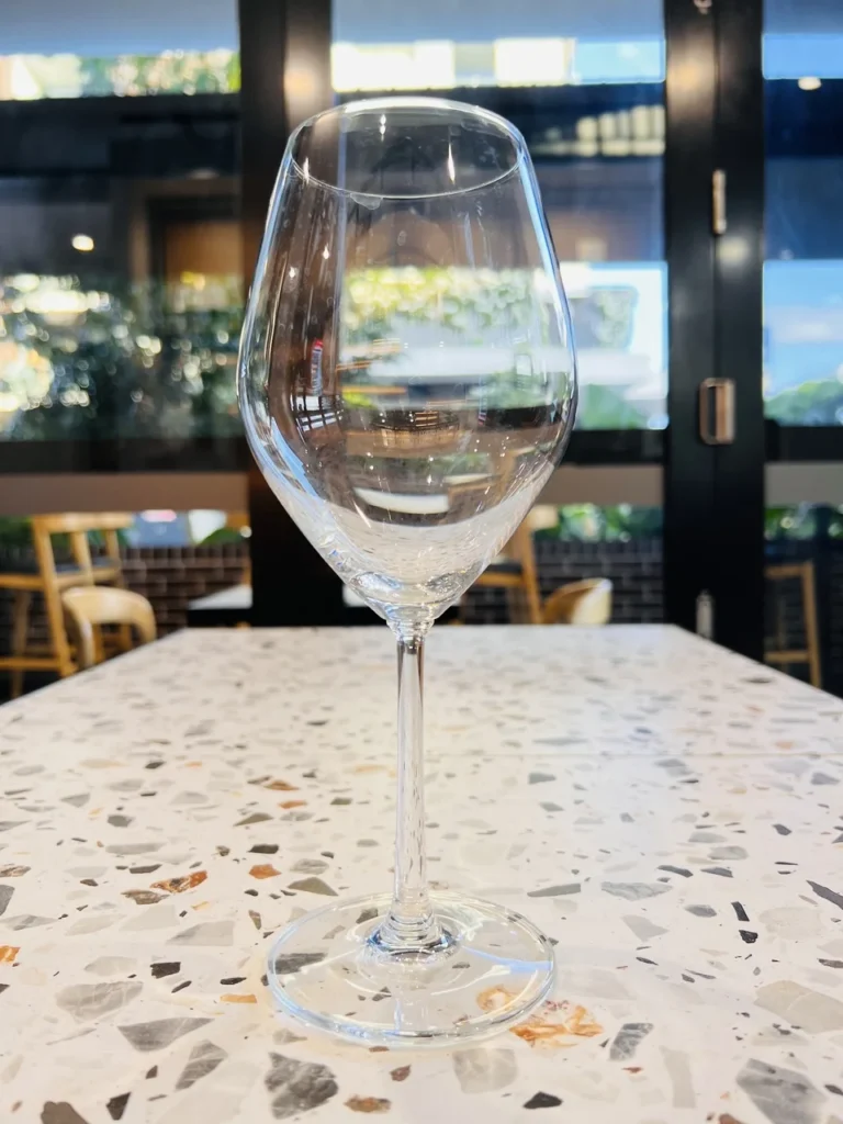 a wine glass