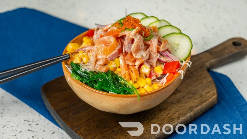Smoke Salmon Poke Bowl
