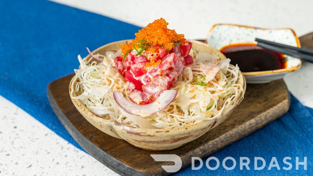 Salad Spicy Raw Tuna