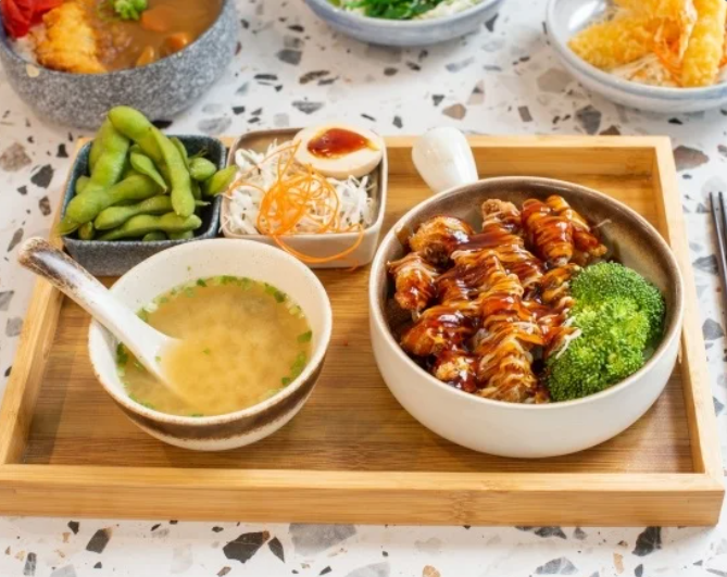 Karaage chicken bento set