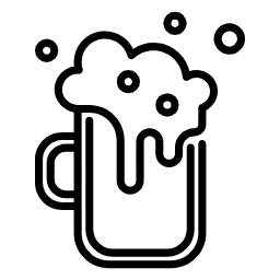 A glass of beer icon